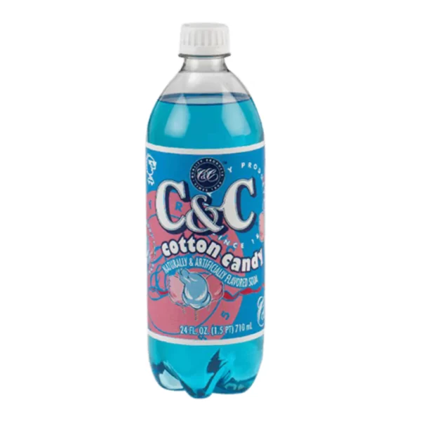 C & C 24oz Cotton Candy Soda 24xPack