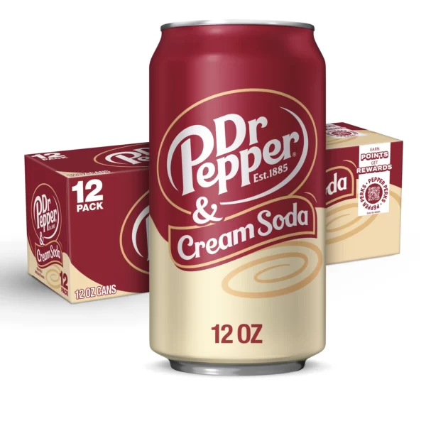 Dr Pepper & Cream Soda 12oz cans 12xPack