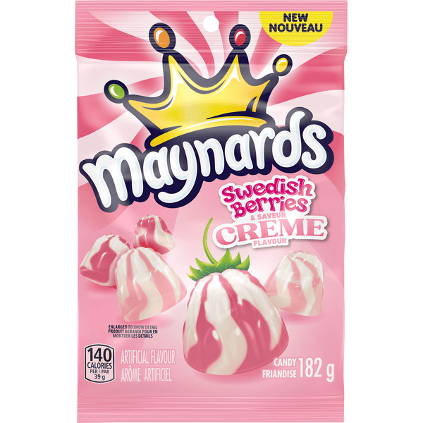 Maynards Swedish Berries and Cream 12×182 g