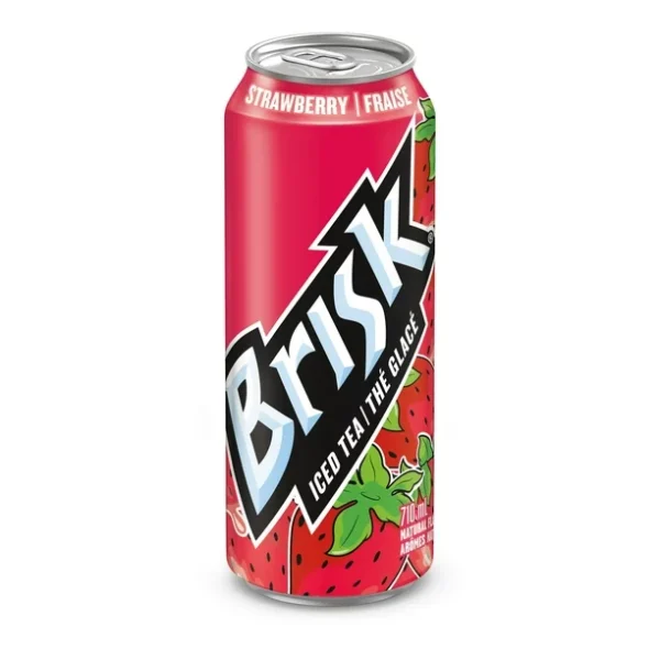 Strawberry Brisk From Canada – 710 ml X 12 Cans
