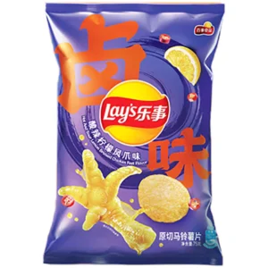 Lays Sour and Spicy Lemon Chicken Feet Flavor 70gX22 Bags