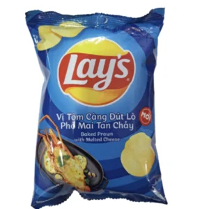 Lay’S Potato Chips Snack Baked prawn with melted cheese 58G X100 pack