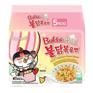 Samyang Spicy Chicken Buldak Noodle (Cream Carbonara) 5x140g (8 pack)