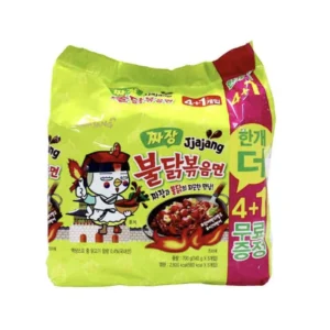 Samyang Jjajang Buldak Fire Fried Chicken Spicy Noodle Ramen 140g x5 (8 pack)