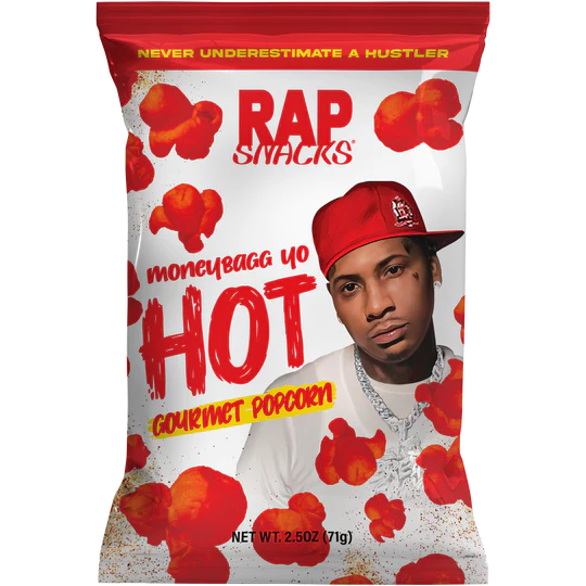 Rap Snacks Money Bagg Yo Hot Popcorn 24x pack