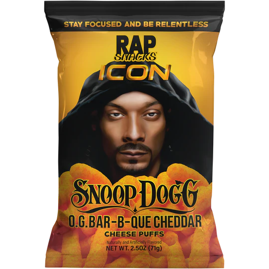 Rap Snacks Snoop Dogg BBQ puffs 24Xpack