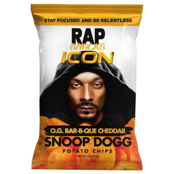 Rap Snacks Snoop Dogg Cheddar BBQ Chips 24Xpack