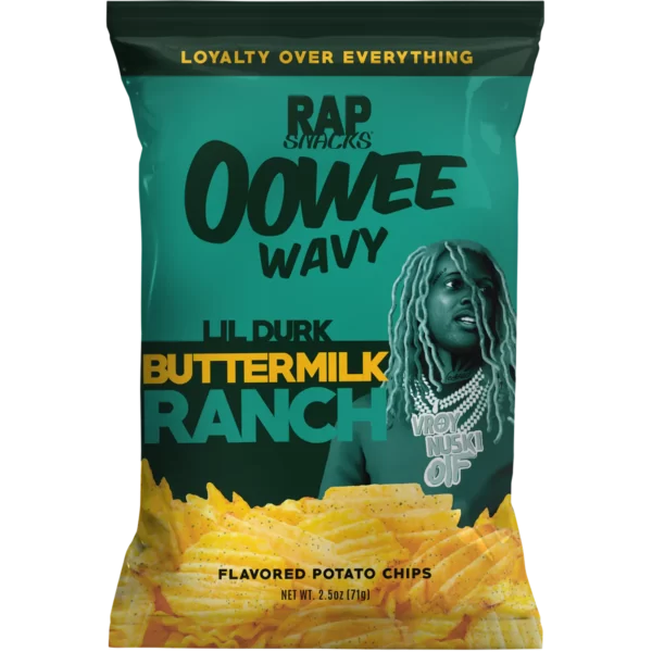 Rap Snacks Lil Durk Buttermilk Ranch Milk Chips 24Xpack